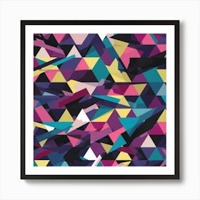 Abstract Triangles 28 Art Print