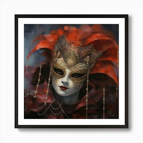 Venice Mask 1 Art Print