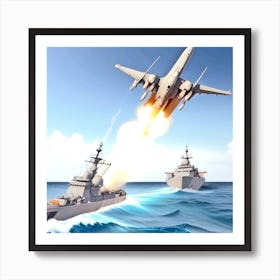 Aerial Combat Art Print