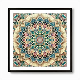 Islamic Arabic Mandala Art Print