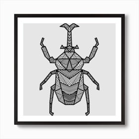 Geometric Beetle Art Print