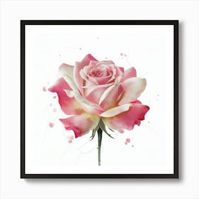 Pink Rose Art Print