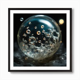 Bubbles In A Glass Ball Art Print