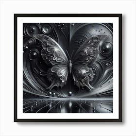 Abstract Butterfly 10 Art Print