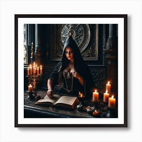 Gothic Witch Art Print