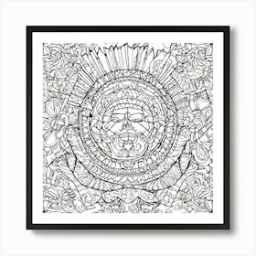 Coloring Page For Adults 3 Art Print