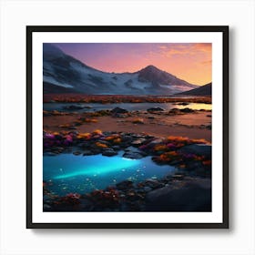 Lake In The Mountains Art Print