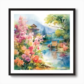 Garden of Opulence: Sensual Impressionism Art Print