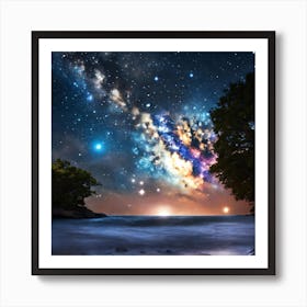 Starry Night Sky Art Print