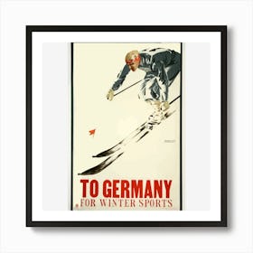 To Germany For Winter Sports Art Print