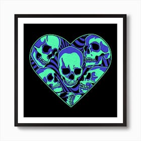 Neon Anatomical Love Art Print