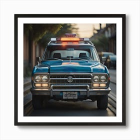 Police Car Art Print