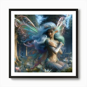 Fairy In The Forest 12 Art Print