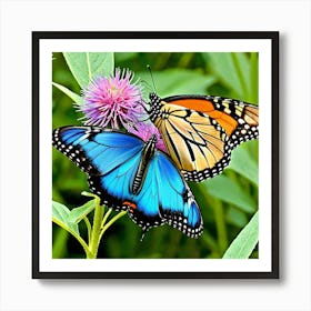 Monarch Butterflies Art Print