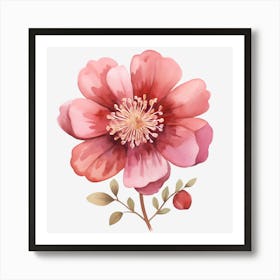 Watercolor Flower 1 Art Print