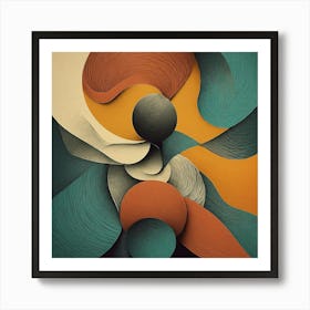 Flowing Stone Tri Tone_#10 Art Print