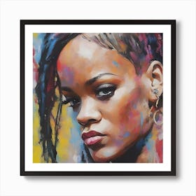 Rihanna Artwork Figure Art Print