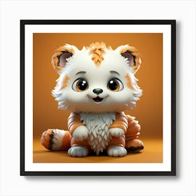 Kawaii Teddy Bear 1 Art Print