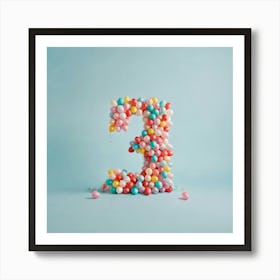 Balloon Number 3 Art Print