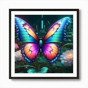 Colorful Butterfly Art Print