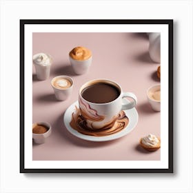 Coffee And Desserts Art Print