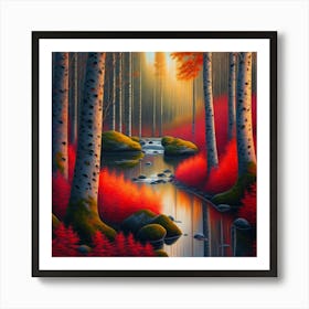 Autumn Forest 35 Art Print