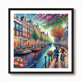 Amsterdam Canal 1 Art Print