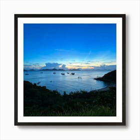 Ocean Cape Holiday Siam Beautiful Shore Point Paradise Turquoise Peaceful Sunset Grass M (19) Art Print