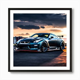 Nissan GTR R35 Affiche