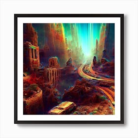 Futuristic City Art Print