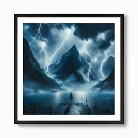 Lightning In The Sky 57 Art Print