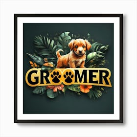 Groomer Logo Art Print