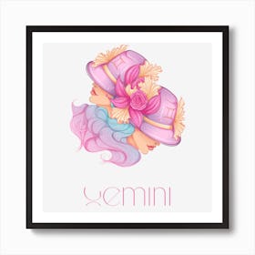 Woman hats Art Print