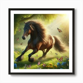 Horse In The Meadow Art Print