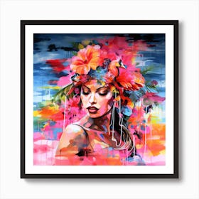 Hawaiian Girl 1 Art Print