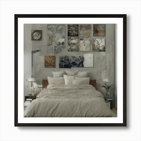Modern Bedroom 3 Art Print