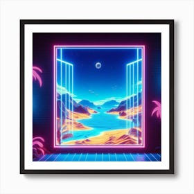 Neon Art 1 Art Print