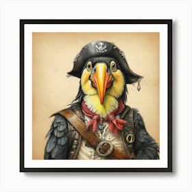 Pirate Bird 11 Art Print