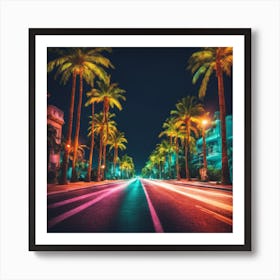 Street At Night Art Print