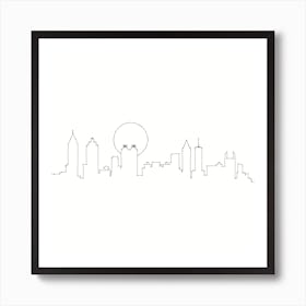 Atlanta Skyline Art Print