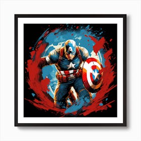 Captain America 4 Art Print