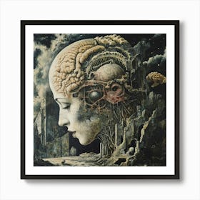 'The Head Of A Woman' Art Print