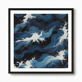 Ocean Waves 1 Art Print