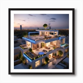 Dubai Luxury Villa Art Print