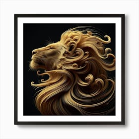 Lion Head 1 Art Print