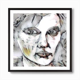 Portrait Of A Woman 35 Art Print