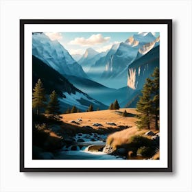 Land Painting 2 Art Print