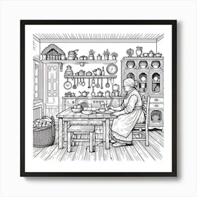 Victorian Kitchen Art Print