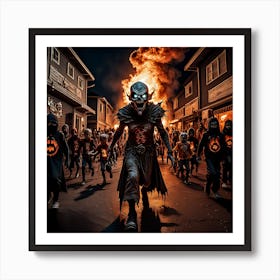 The streets of sorrow Art Print