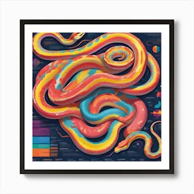 Snakes Of The World Art Print